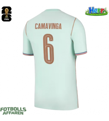 Frankrike Eduardo Camavinga #6 Bortatröja VM 2026 Kortärmad
